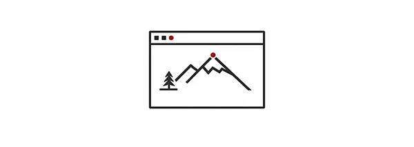 Icon eines Browserfensters für eine Webdesign Agentur