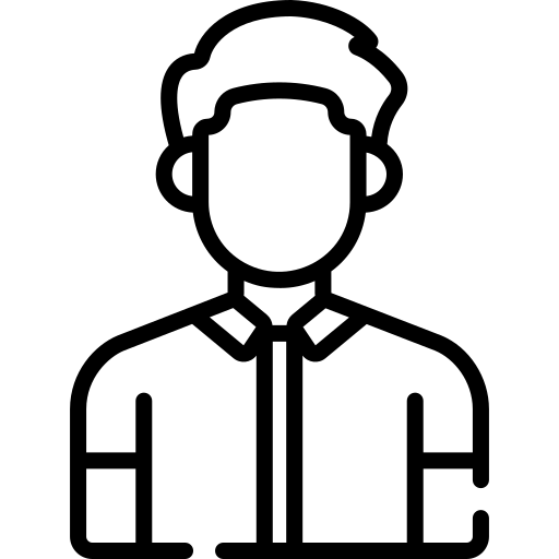 Silhouette einer männlichen Person