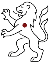 Strichzeichnung eines aufrechten Löwen, dem Wappentier von Zürich